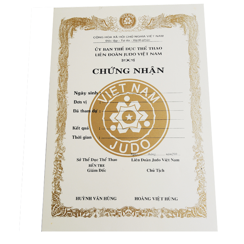 Giấy khen TBA 0783